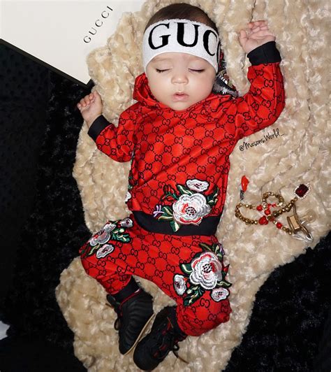 gucci baby cloths|newborn baby wearing Gucci.